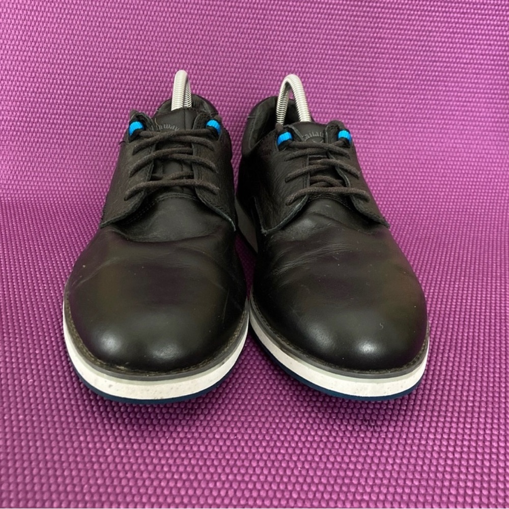 Callaway Swami Leather Golf Shoes Mens 12 Black White